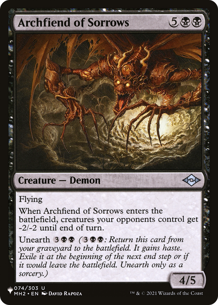 Archfiend of Sorrows [The List] | D20 Games