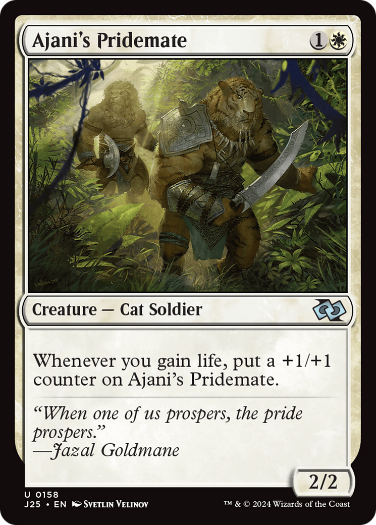 Qala, Ajani's Pridemate (Anime) [Foundations Jumpstart] | D20 Games