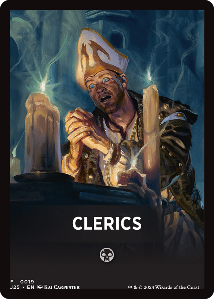 Clerics Theme Card [Foundations Jumpstart Front Cards] | D20 Games