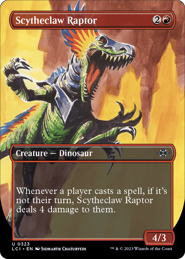 Scytheclaw Raptor (Borderless) [The Lost Caverns of Ixalan] | D20 Games