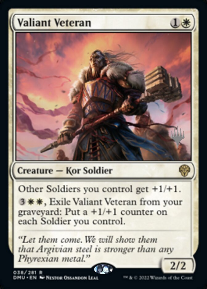 Valiant Veteran (Promo Pack) [Dominaria United Promos] | D20 Games