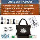 WE Games Best Value Tournament Chess Set - 20 inch: Green