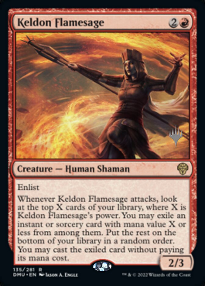 Keldon Flamesage (Promo Pack) [Dominaria United Promos] | D20 Games