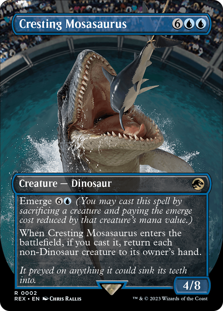 Cresting Mosasaurus (Borderless) [Jurassic World Collection] | D20 Games