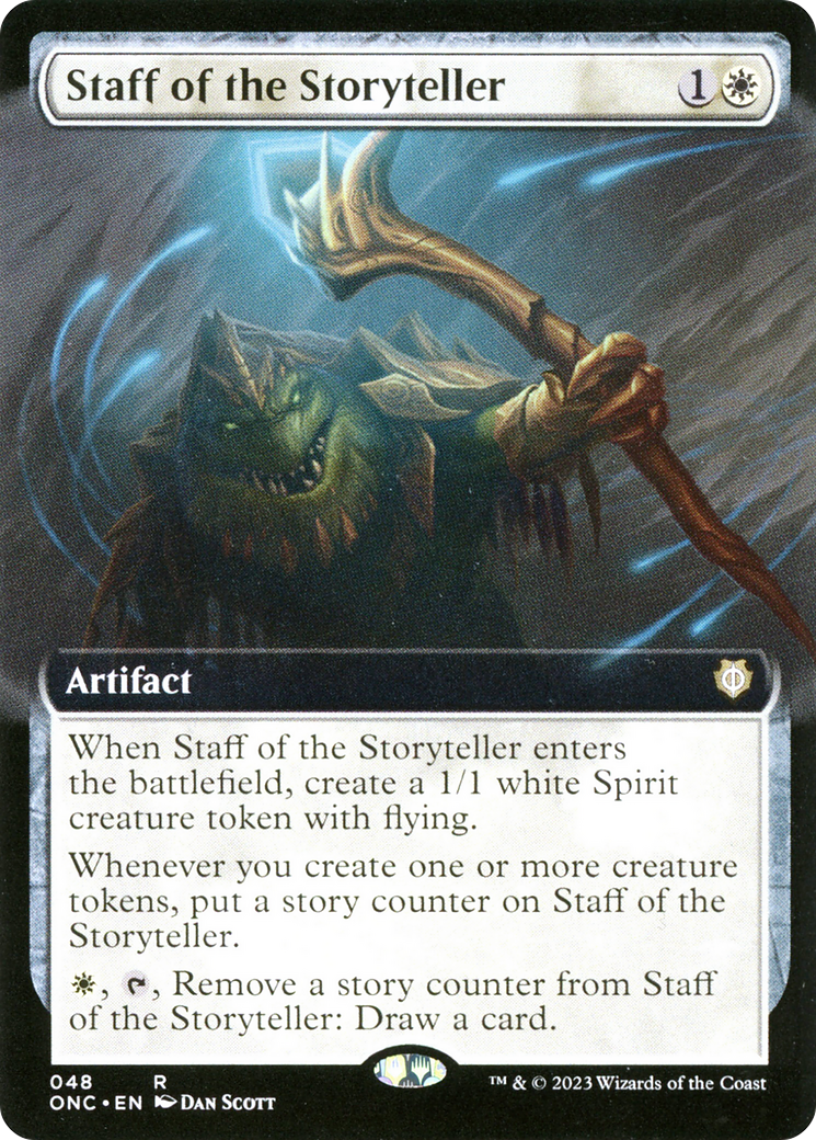 Staff of the Storyteller (Extended Art) [Phyrexia: All Will Be One Commander] | D20 Games