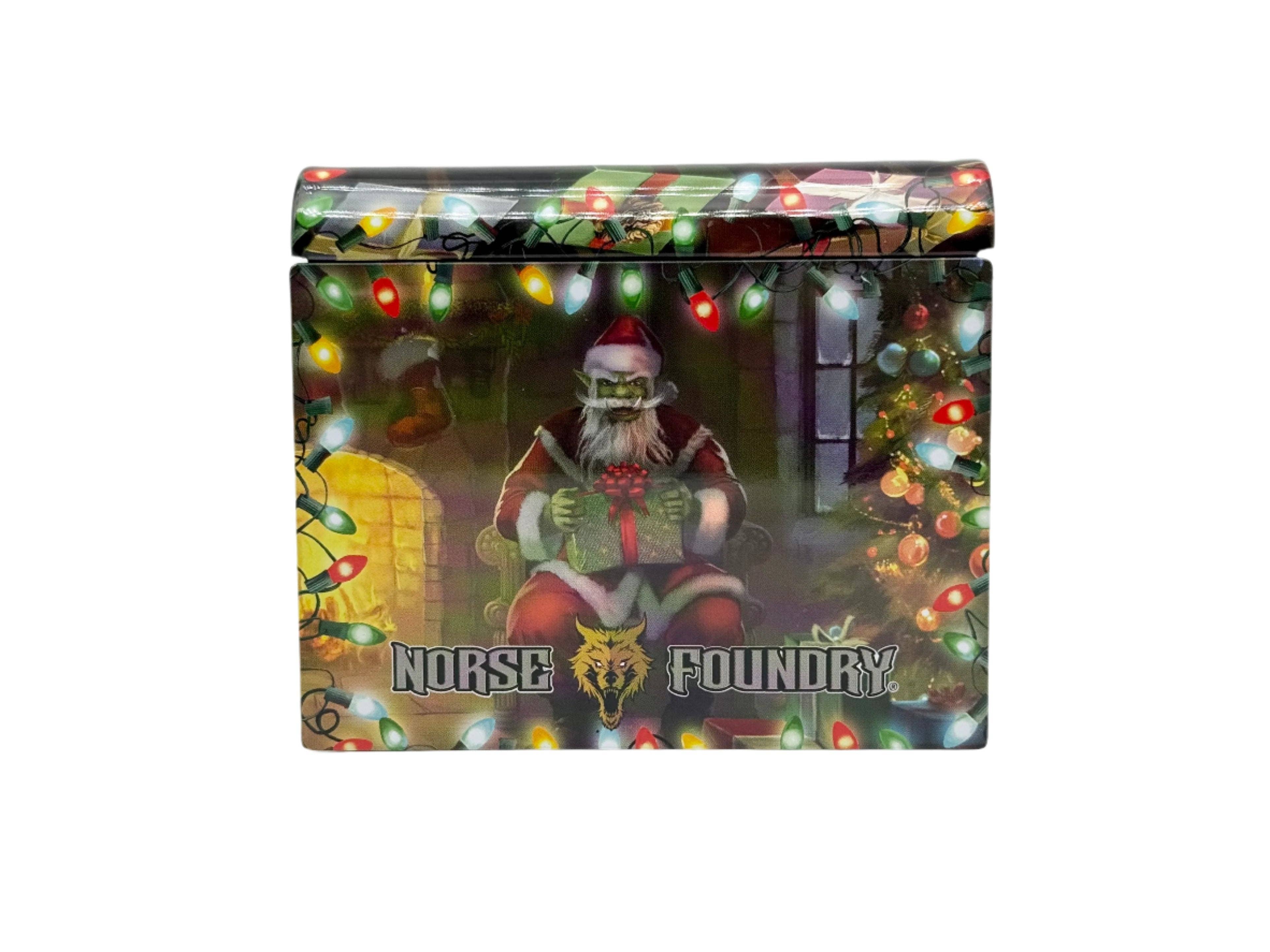 Holiday Orc Mystery Gemstone or Glass Dice Set with Premium Holiday Book Tin: Single | D20 Games