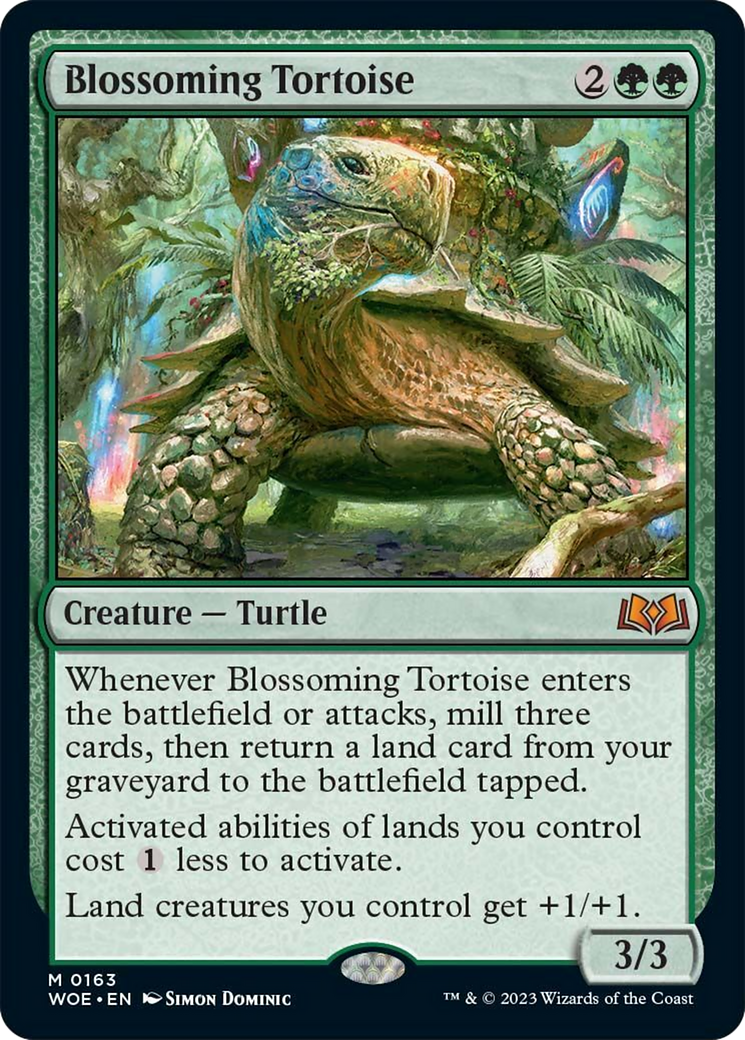 Blossoming Tortoise [Wilds of Eldraine] | D20 Games