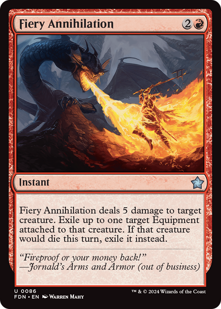 Fiery Annihilation [Foundations] | D20 Games