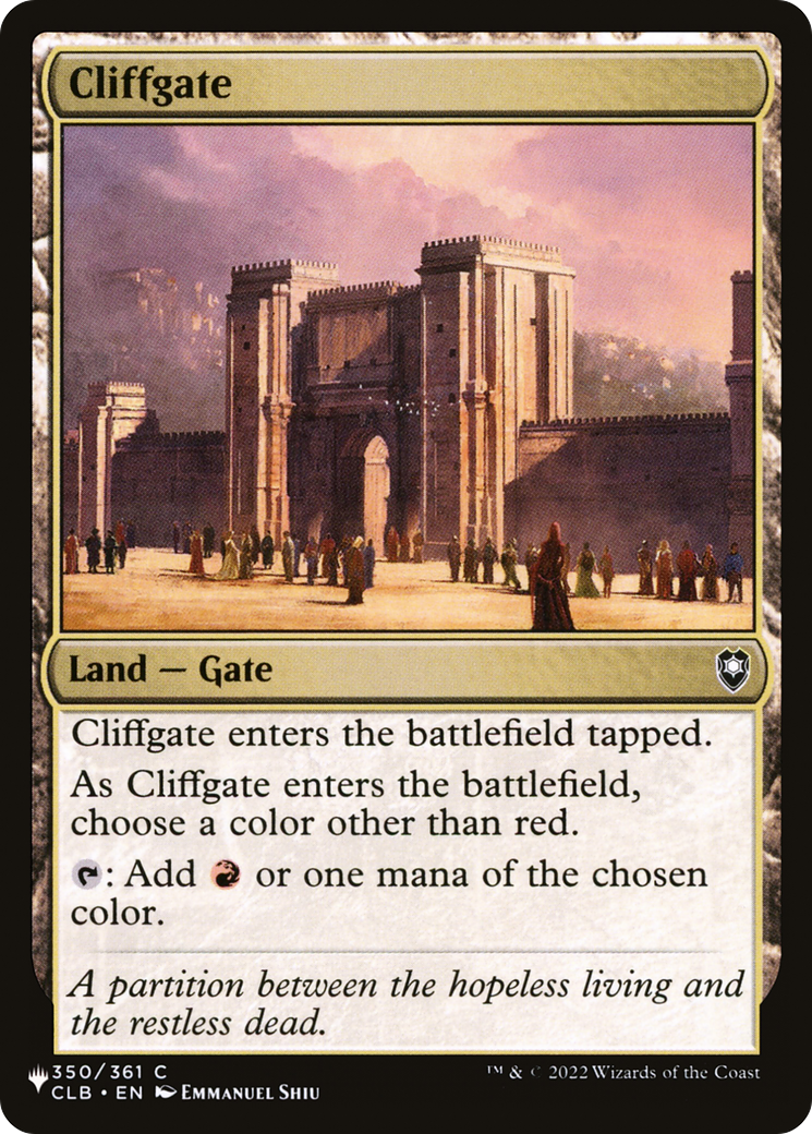 Cliffgate [The List] | D20 Games