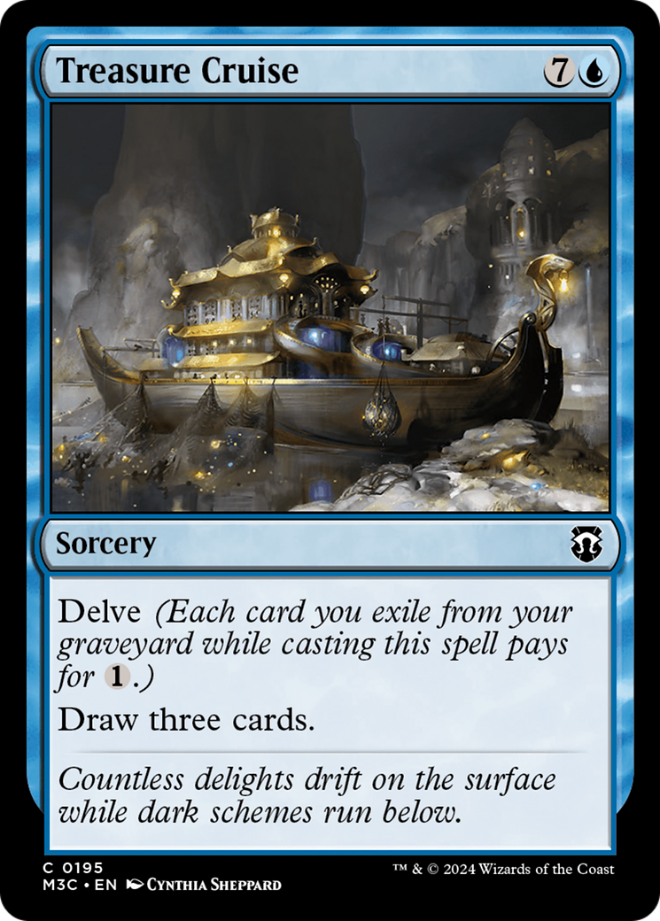 Treasure Cruise (Ripple Foil) [Modern Horizons 3 Commander] | D20 Games