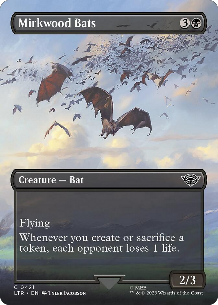 Mirkwood Bats (Borderless Alternate Art) [The Lord of the Rings: Tales of Middle-Earth] | D20 Games