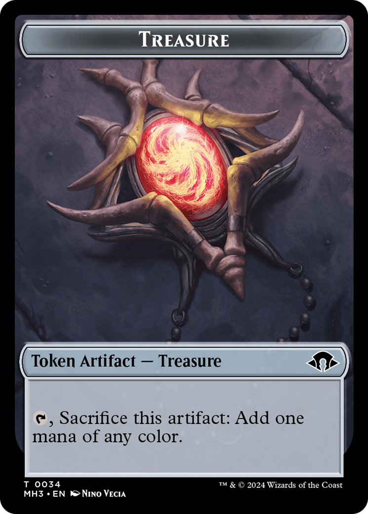 Phyrexian Germ // Treasure Double-Sided Token [Modern Horizons 3 Tokens] | D20 Games