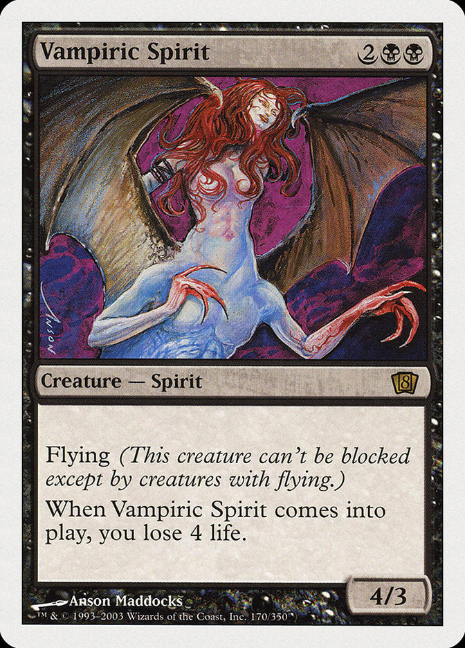 Vampiric Spirit (8th Edition) [Oversize Cards] | D20 Games