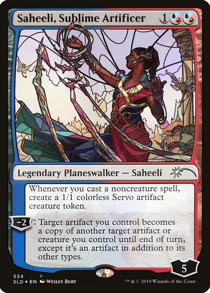 Saheeli, Sublime Artificer (Stained Glass) [Secret Lair Drop Promos] | D20 Games