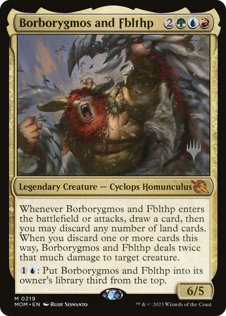 Borborygmos and Fblthp (Promo Pack) [March of the Machine Promos] | D20 Games