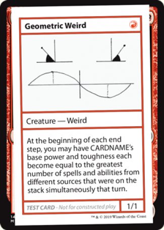 Geometric Weird (2021 Edition) [Mystery Booster Playtest Cards] | D20 Games