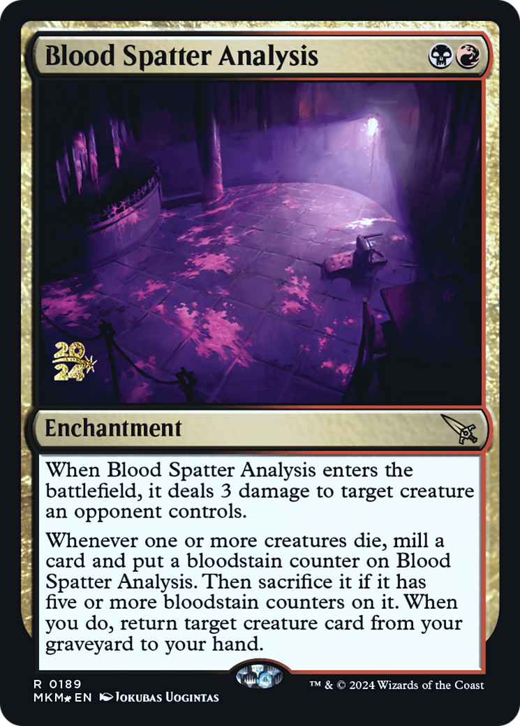 Blood Spatter Analysis [Murders at Karlov Manor Prerelease Promos] | D20 Games