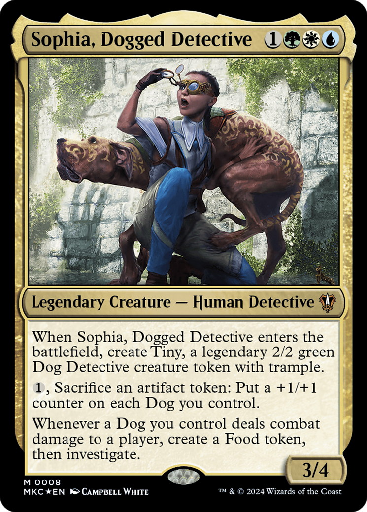 Sophia, Dogged Detective [Murders at Karlov Manor Commander] | D20 Games