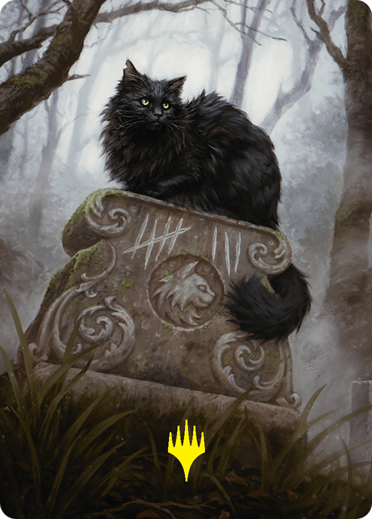 Nine-Lives Familiar 2 Art Card (36/54) (Gold-Stamped Planeswalker Symbol) [Foundations Art Series] | D20 Games