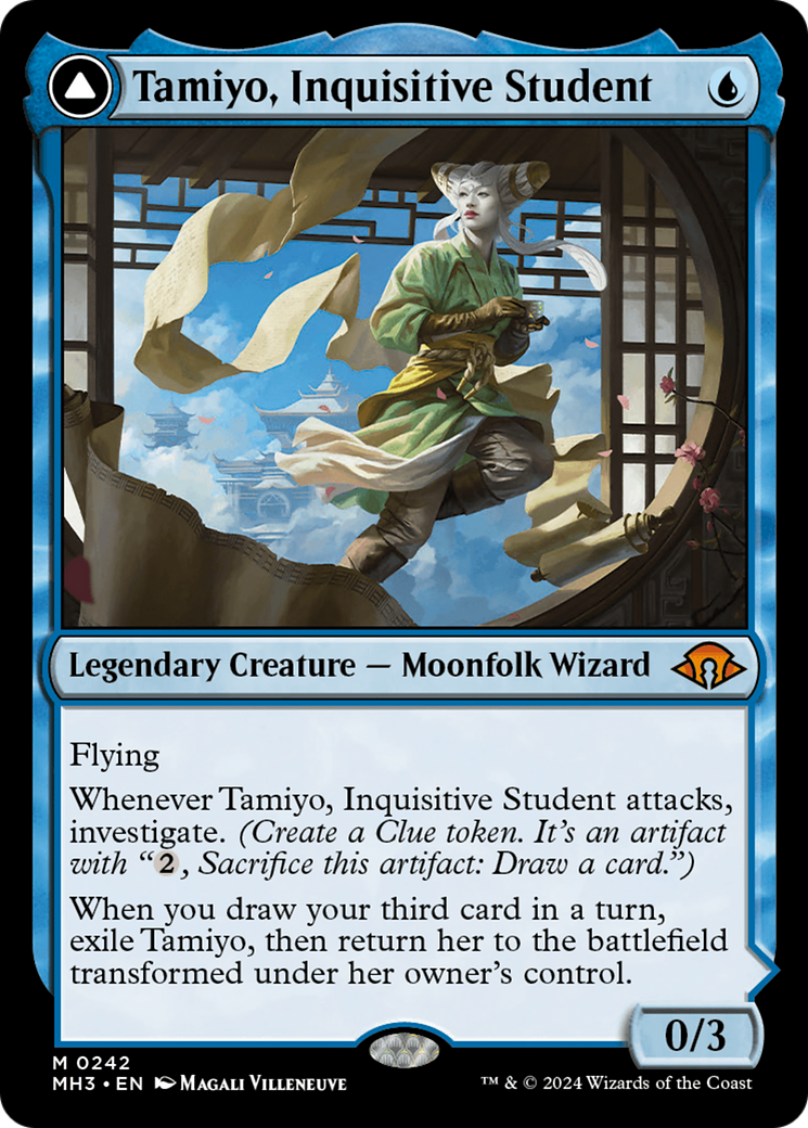 Tamiyo, Inquisitive Student // Tamiyo, Seasoned Scholar [Modern Horizons 3] | D20 Games