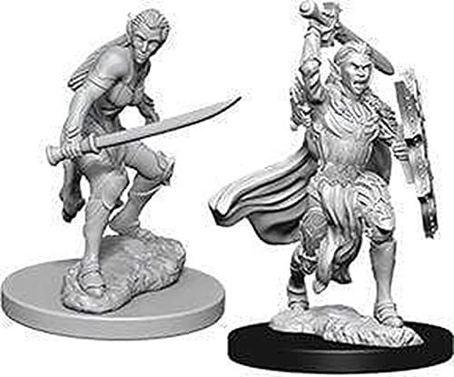 Dungeons and Dragons Wizkids Elf Fighter Nolzurs Marvelous Unpainted s Wave 6 Elf Female Fighter Miniature D&D WZK73385