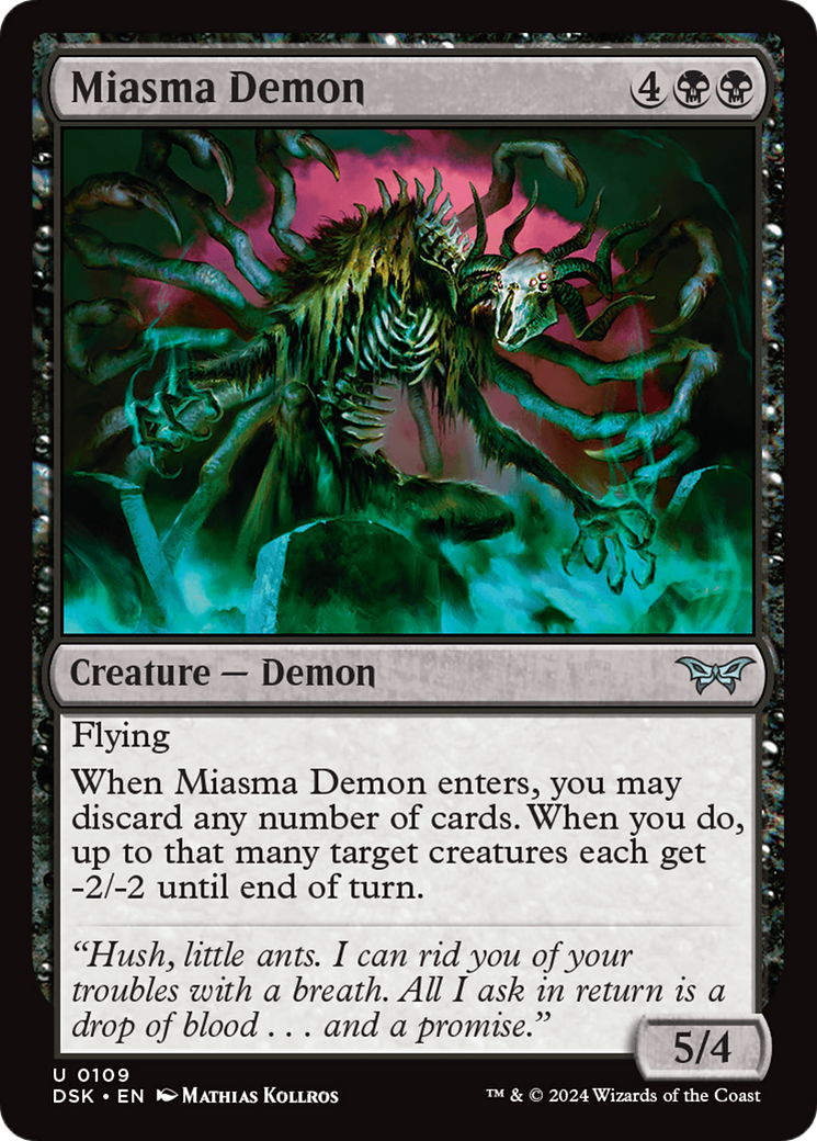 Miasma Demon [Duskmourn: House of Horror] | D20 Games