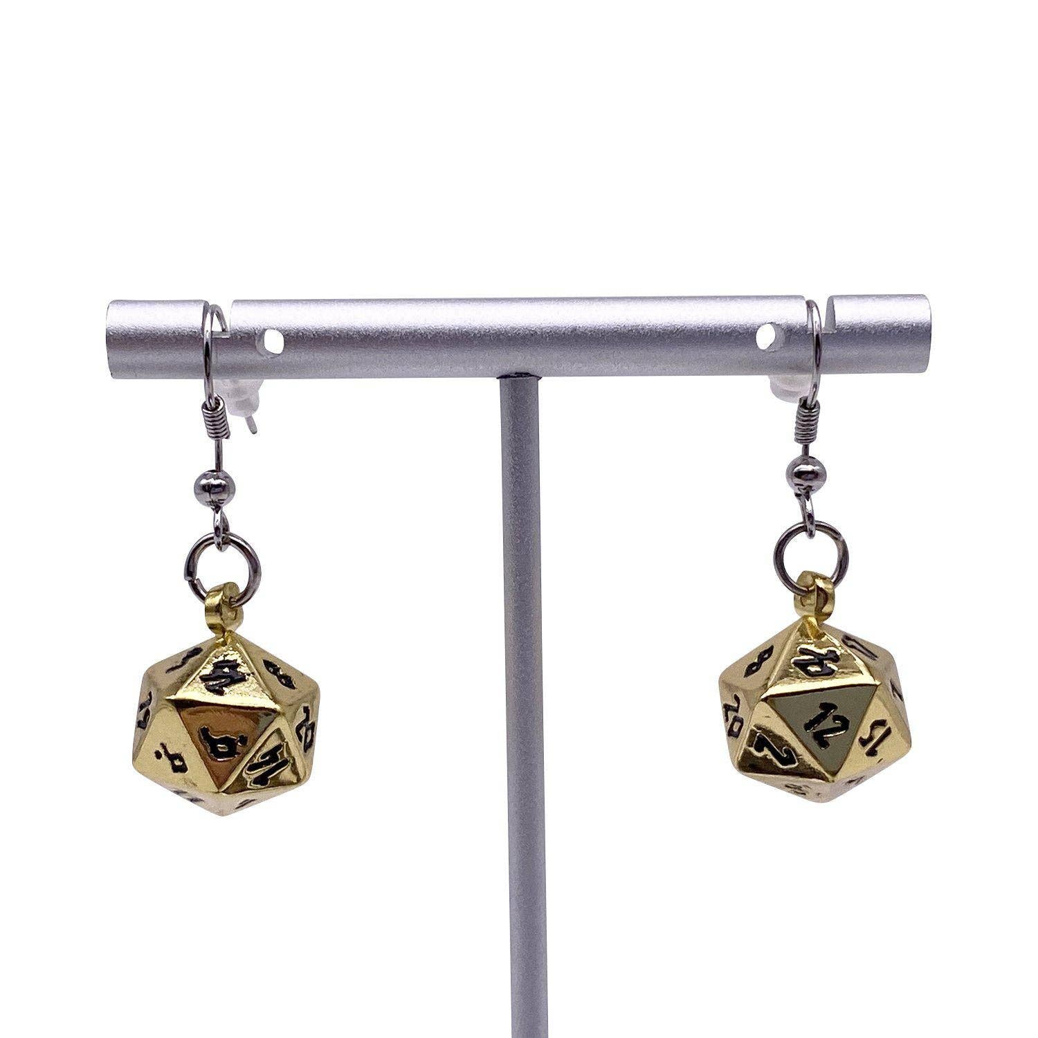 Dead Man's Gold - Ioun Stone D20 Dice Earrings | D20 Games