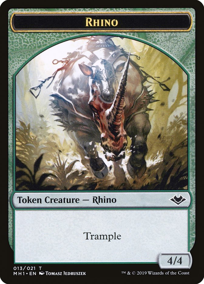 Rhino Token [Modern Horizons Tokens] | D20 Games