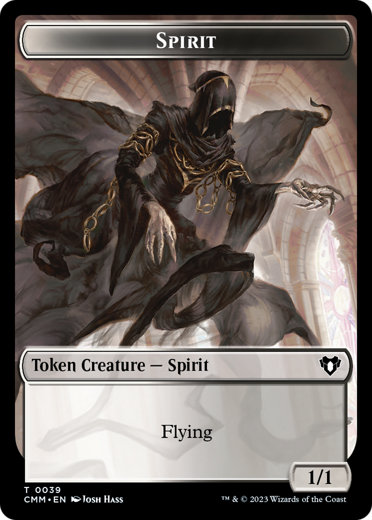 Spirit (0039) // Bird Illusion Double-Sided Token [Commander Masters Tokens] | D20 Games