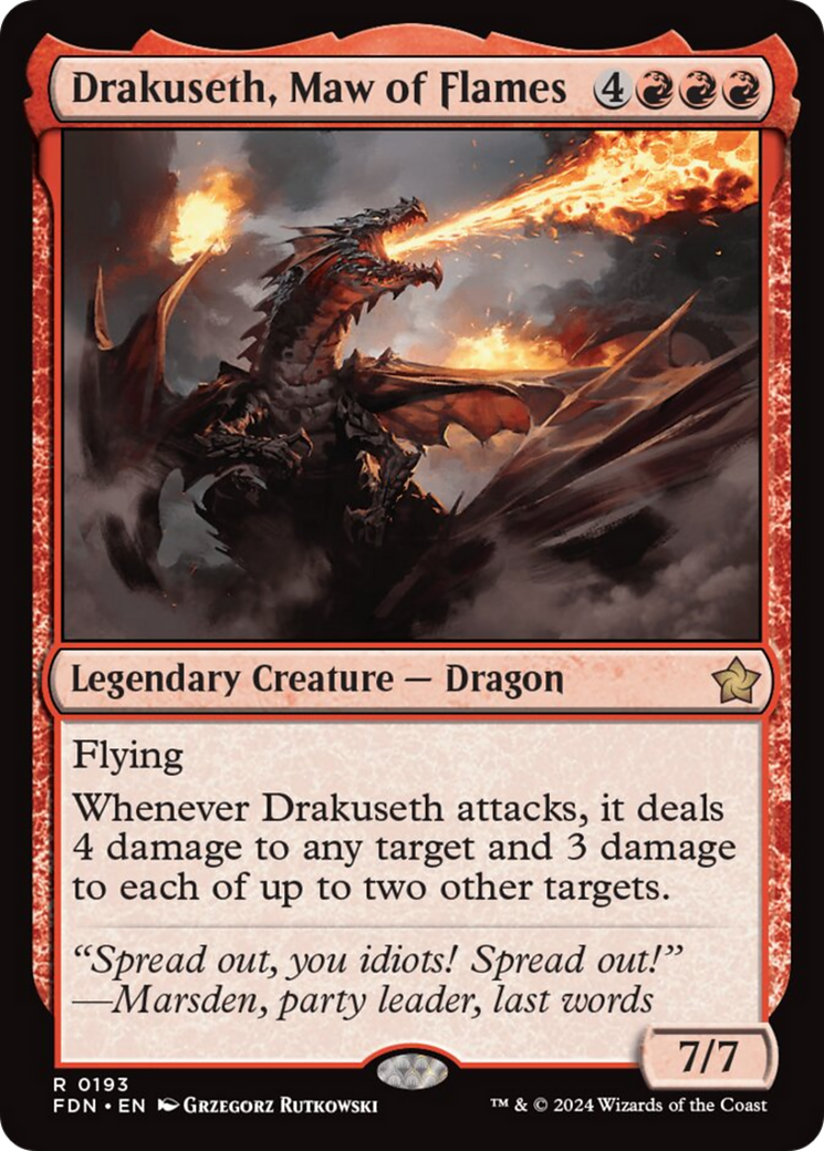 Drakuseth, Maw of Flames [Foundations] | D20 Games