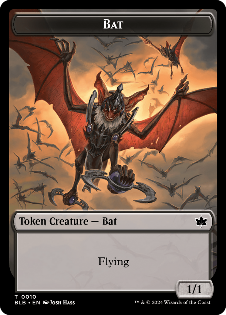 Bat Token [Bloomburrow Tokens] | D20 Games