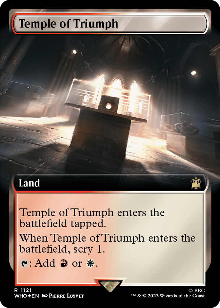 Temple of Triumph (Extended Art) (Surge Foil) [Doctor Who] | D20 Games