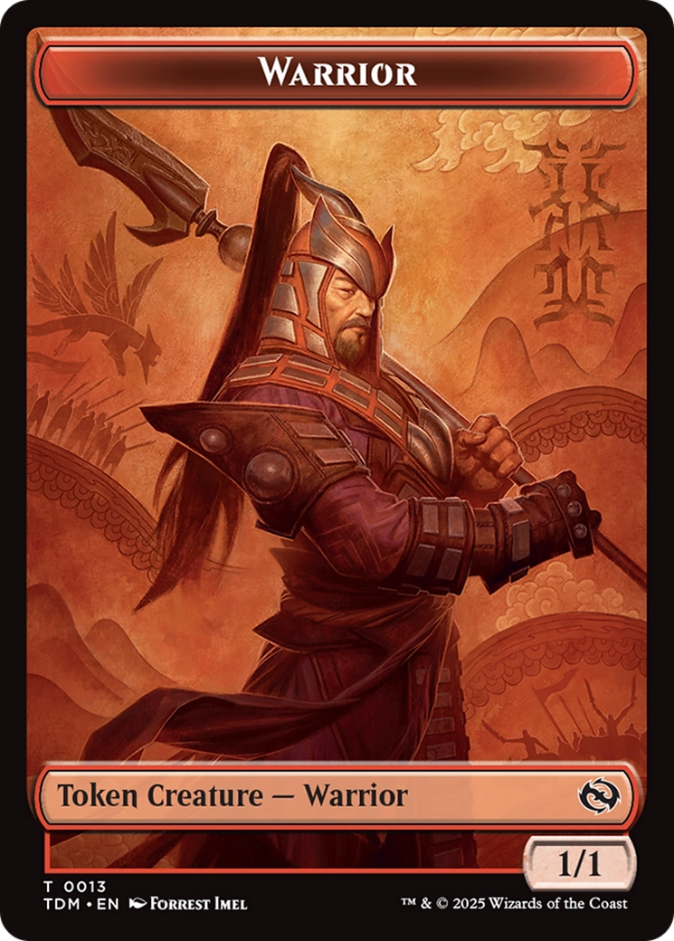 Goblin // Warrior Double-Sided Token [Tarkir: Dragonstorm Tokens] | D20 Games