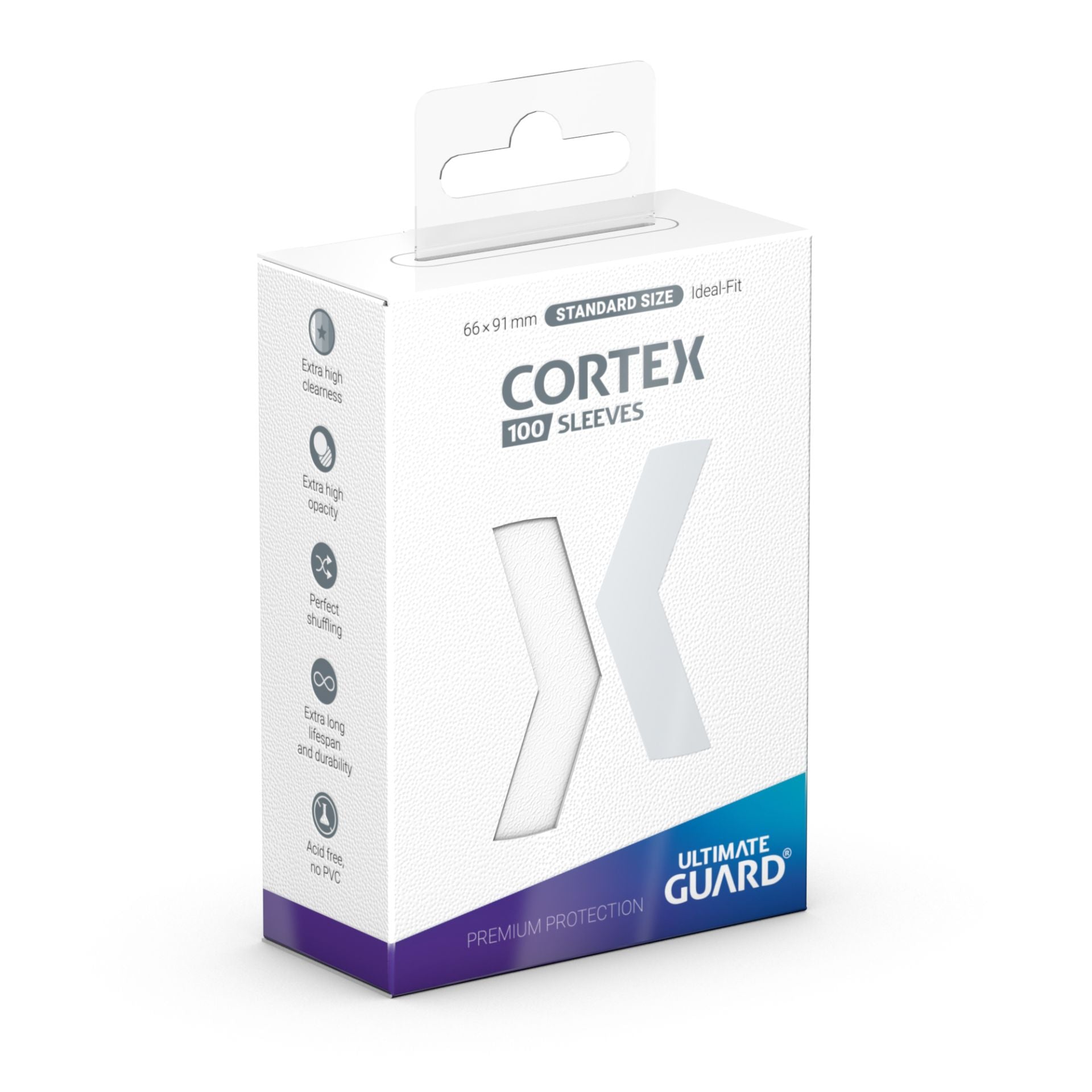 Cortex Sleeves White Glossy | D20 Games
