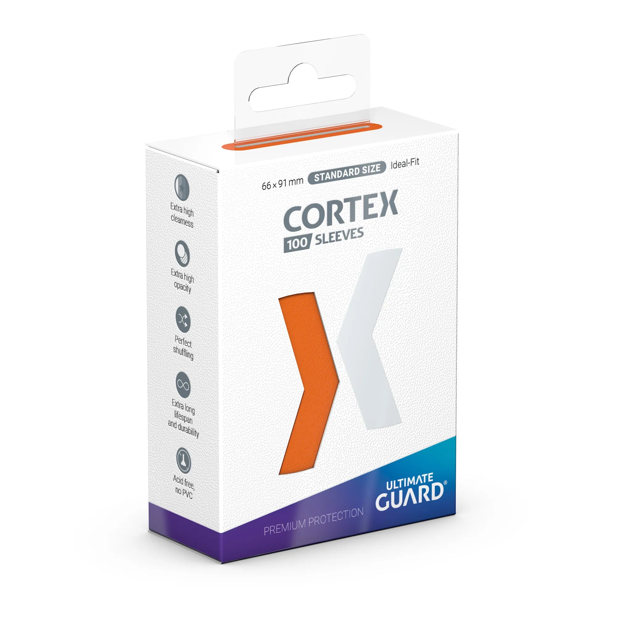 Cortex Sleeves Orange Glossy | D20 Games