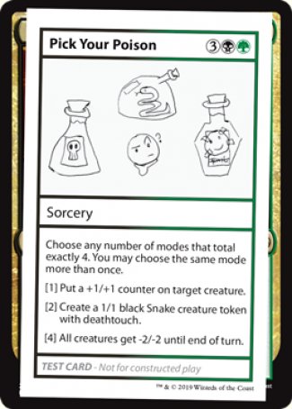 Pick Your Poison (2021 Edition) [Mystery Booster Playtest Cards] | D20 Games