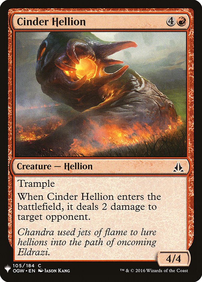 Cinder Hellion [Mystery Booster] | D20 Games