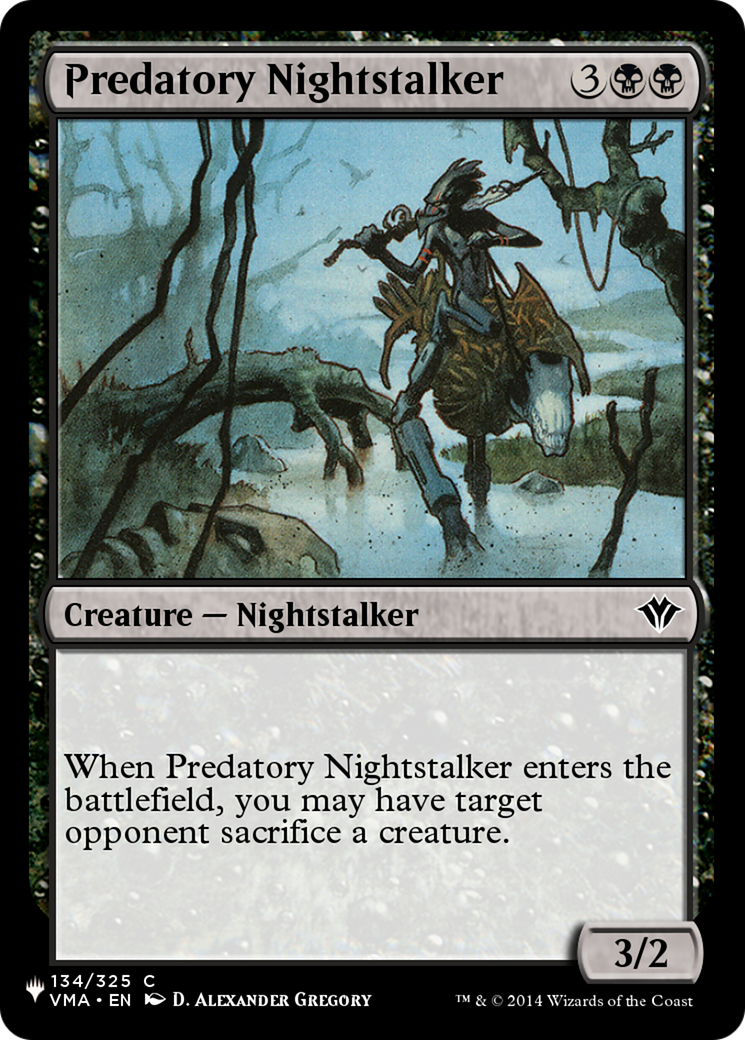 Predatory Nightstalker [The List Reprints] | D20 Games