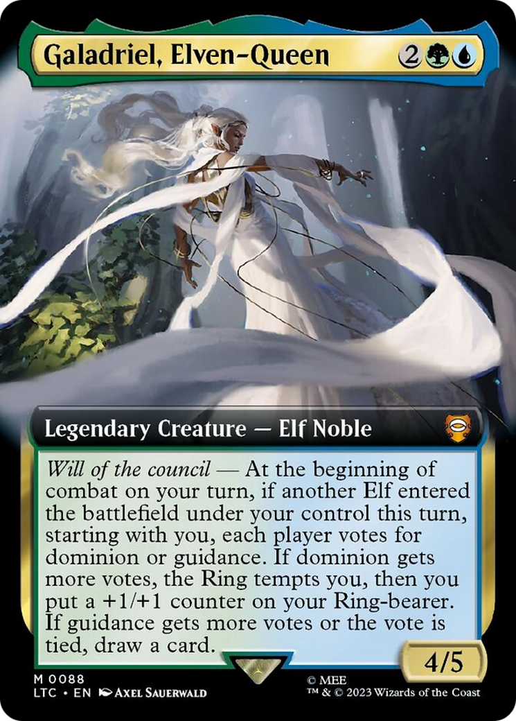 Galadriel, Elven-Queen (Extended Art) [The Lord of the Rings: Tales of Middle-Earth Commander] | D20 Games