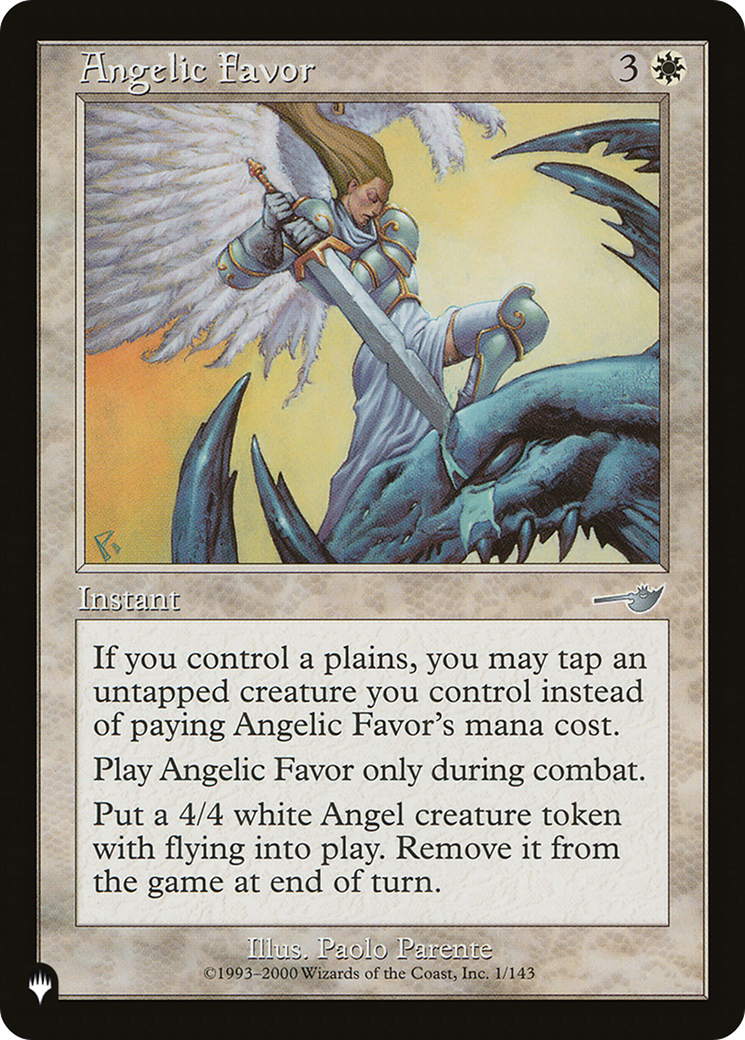 Angelic Favor [The List] | D20 Games