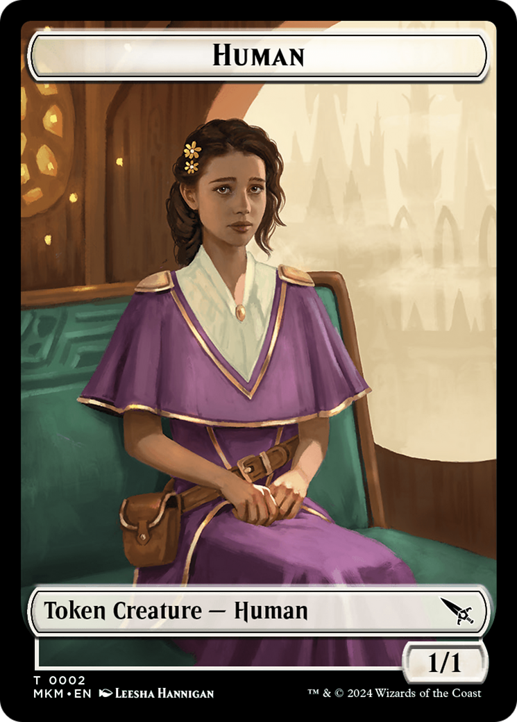 Detective // Human Double-Sided Token [Murders at Karlov Manor Tokens] | D20 Games