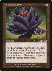 Blacker Lotus (Oversized) [Oversize Cards] | D20 Games