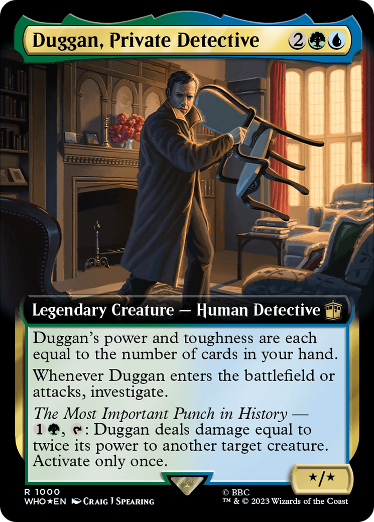 Duggan, Private Detective (Extended Art) (Surge Foil) [Doctor Who] | D20 Games