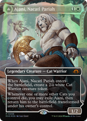 Ajani, Nacatl Pariah // Ajani, Nacatl Avenger (Borderless) (Textured Foil) [Modern Horizons 3] | D20 Games