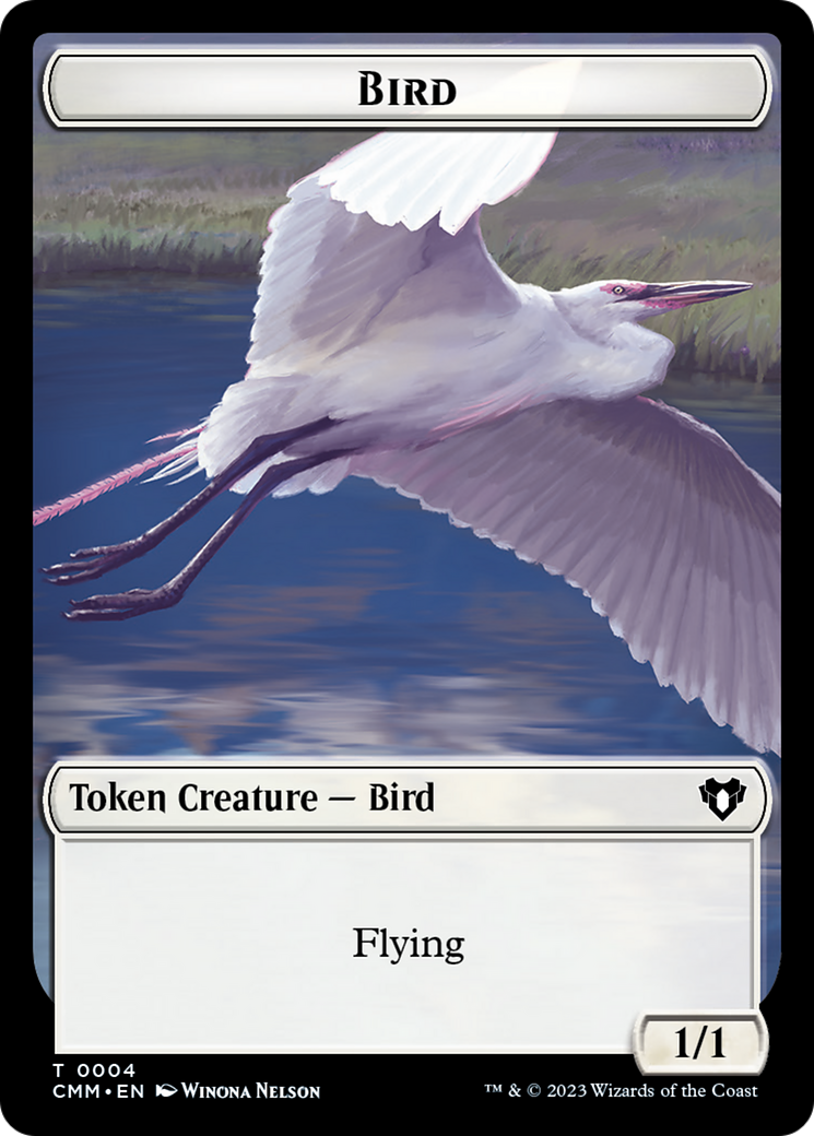 Copy (54) // Bird Double-Sided Token [Commander Masters Tokens] | D20 Games