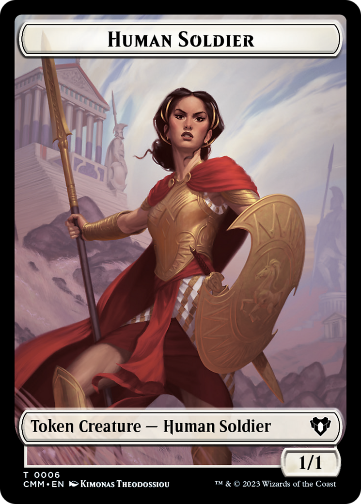 Human Soldier Token [Commander Masters Tokens] | D20 Games