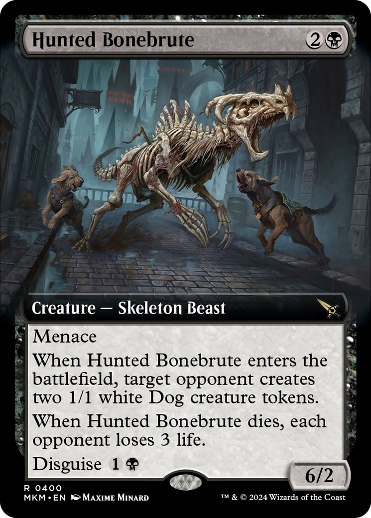 Hunted Bonebrute (Extended Art) [Murders at Karlov Manor] | D20 Games