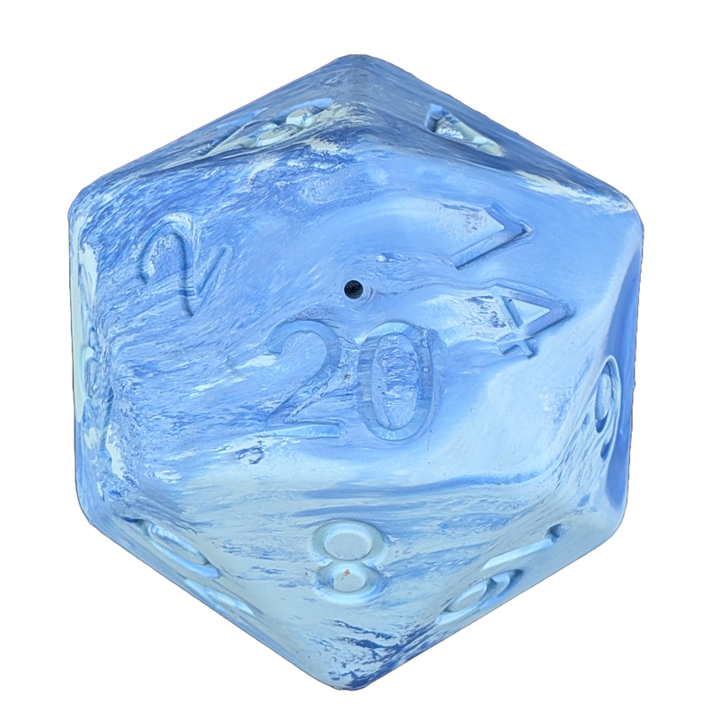 Barbarian Strength Dog D20: Blue