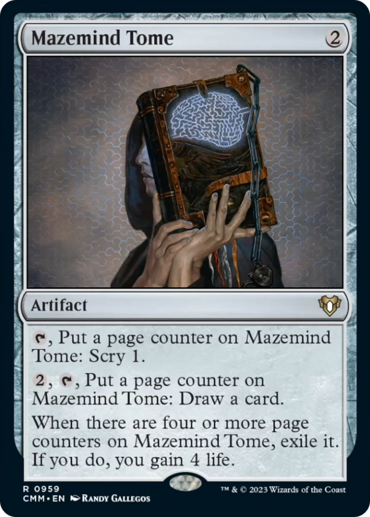 Mazemind Tome [Commander Masters] | D20 Games