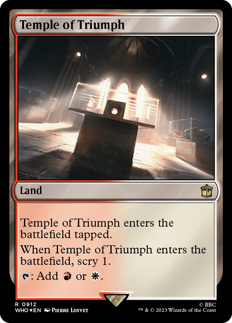 Temple of Triumph (Surge Foil) [Doctor Who] | D20 Games